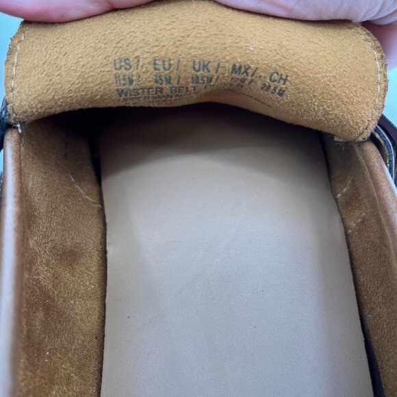 Unlisted by Kenneth Cole Owen Belt Driver Loafer Size 11M Cognac Brown Slip On - Picture 10 of 12